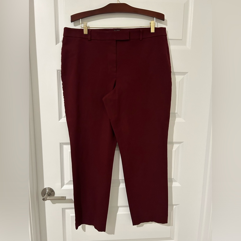 Talbots High Waist Slim Curvy Pants Brown Size 16